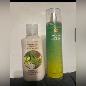 Waikiki beach coconut set